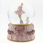 SNOWBALL WITH PINK BALLERINA AND DOG