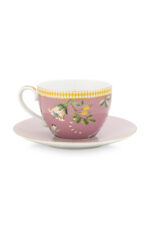 La Majorelle Cappuccino Cup & Saucer Pink 280ml 11