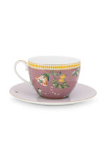 La Majorelle Cappuccino Cup & Saucer Pink 280ml 13