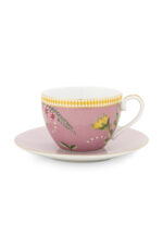 La Majorelle Cappuccino Cup & Saucer Pink 280ml 15