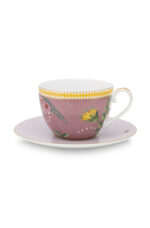 La Majorelle Cappuccino Cup & Saucer Pink 280ml 16