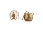 TEA INFUSER MEDALLION ROYAL WHITE 6