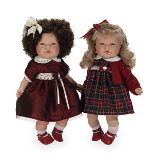 Spanish doll CELIA curly hair and red dress 45cm ONIL6530