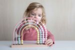 LITTLE DUTCH. Rainbow Numeral (Pink) 9