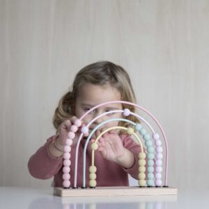 LITTLE DUTCH. Rainbow Numeral (Pink)