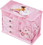BALLET JEWELERY CABINET WITH DRAWERS AND MUSIC 5