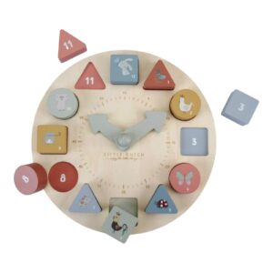 LITTLE DUTCH. Wooden puzzle clock