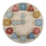 LITTLE DUTCH. Wooden puzzle clock 14