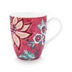 Flower Festival Mug Large Dark Pink