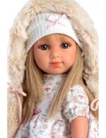 DOLL 35cm BLONDE PINK COAT 9