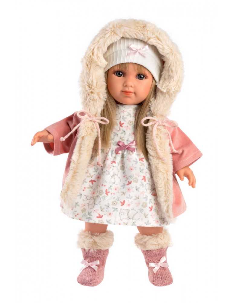 Dolls 3 DOLL 35cm BLONDE PINK COAT 3