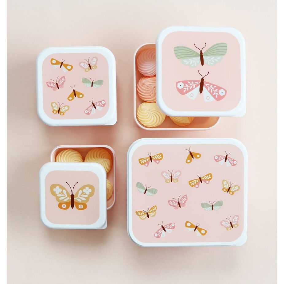 A Little Lovely Company 13 A little lovely company: Δοχείο φαγητού Lunch box set Butterflies 13