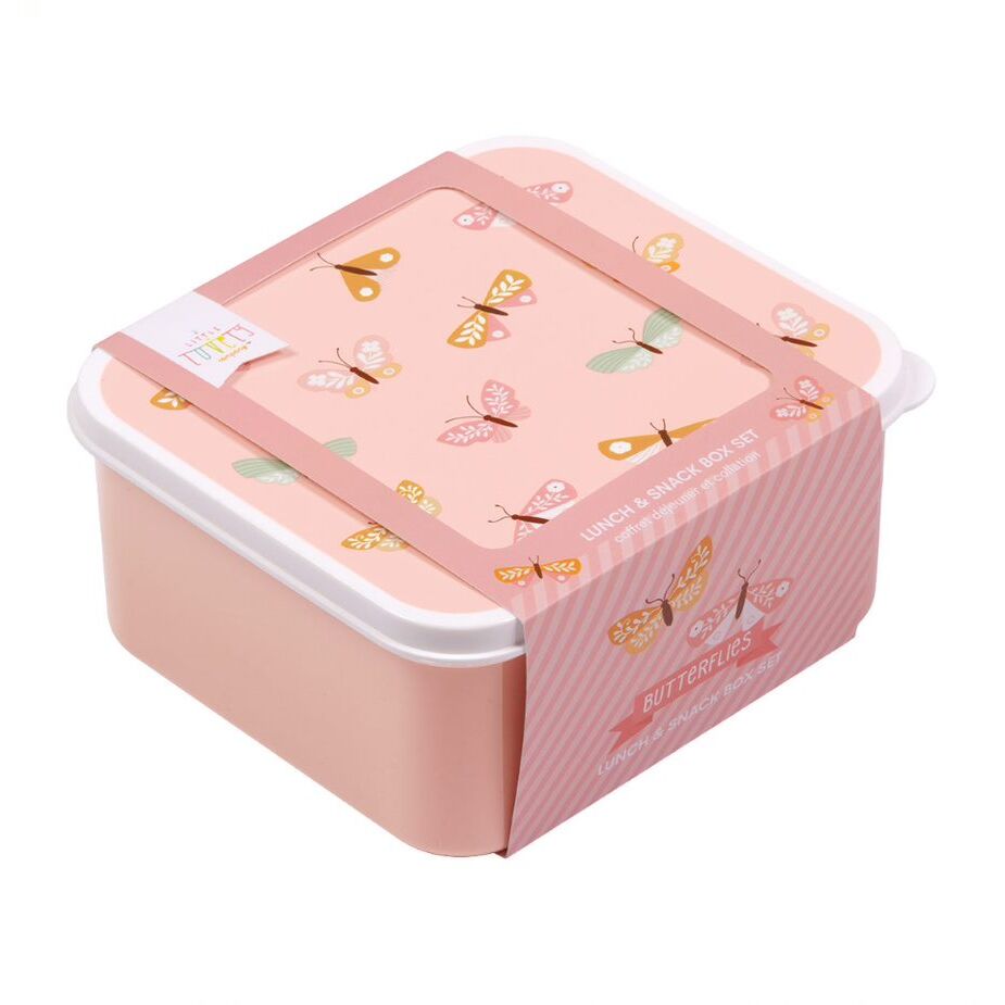 A Little Lovely Company 14 A little lovely company: Δοχείο φαγητού Lunch box set Butterflies 14