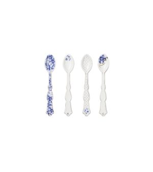 SET/4 TEASPOONS ROYAL WHITE