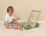 LITTLE DUTCH. Καρότσι-περπατήστρα με ξύλινα τουβλάκια Little Farm FSC 8