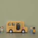 LITTLE DUTCH. Ξύλινο σετ σχολικό λεωφορείο FSC 11