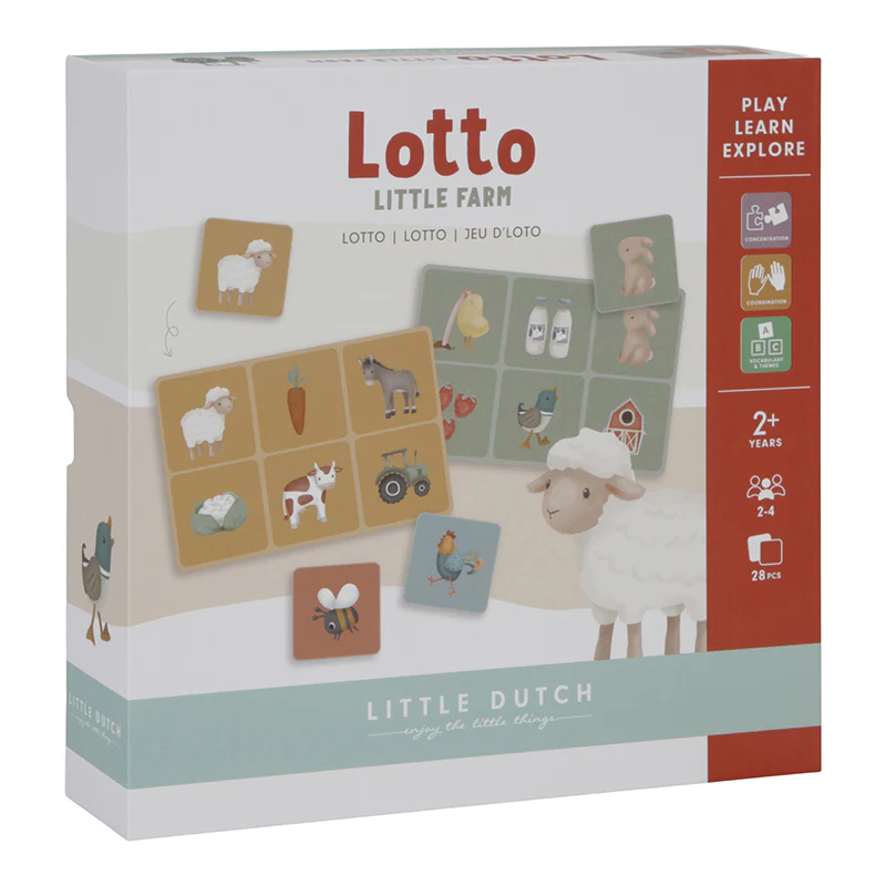 LITTLE DUTCH 3 LITTLE DUTCH. Επιτραπέζιο παιχνίδι παρατηρητικότητας Lotto Little Farm 3