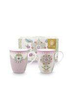 PIP STUDIO Lily & Lotus Set/2 Mugs Large Lilac 6