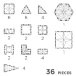 Cleverclixx, Petite Pack Pastel | 36 Pieces 12