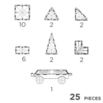Cleverclixx, Wheels Pack Intense | 25 Pieces 12
