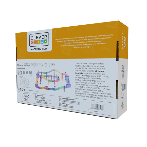 CLEVERCLIXX 7 Cleverclixx, Large Race Track Pastel | 80 Pieces 7