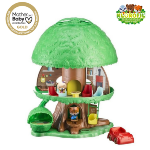 Ξύλινη παιδική κουζίνα με 11 αξεσουάρ- Vintage cream 6