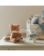 Little Dutch Υφασμάτινη κουδουνίστρα αλεπού με κρίκο Forest Friends GRS 8