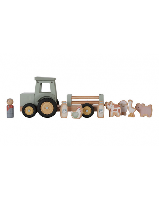 LITTLE DUTCH 7 Little Dutch Ξύλινο τρακτέρ με καρότσα και ζωάκια Little Farm 7