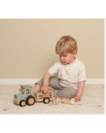 Little Dutch Ξύλινο τρακτέρ με καρότσα και ζωάκια Little Farm 8
