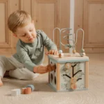 LITTLE DUTCH. Ξύλινος κύβος δραστηριοτήτων με προγραφή Forest Friends FSC 10