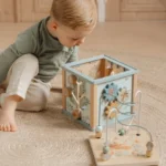 LITTLE DUTCH. Ξύλινος κύβος δραστηριοτήτων με προγραφή Forest Friends FSC 11