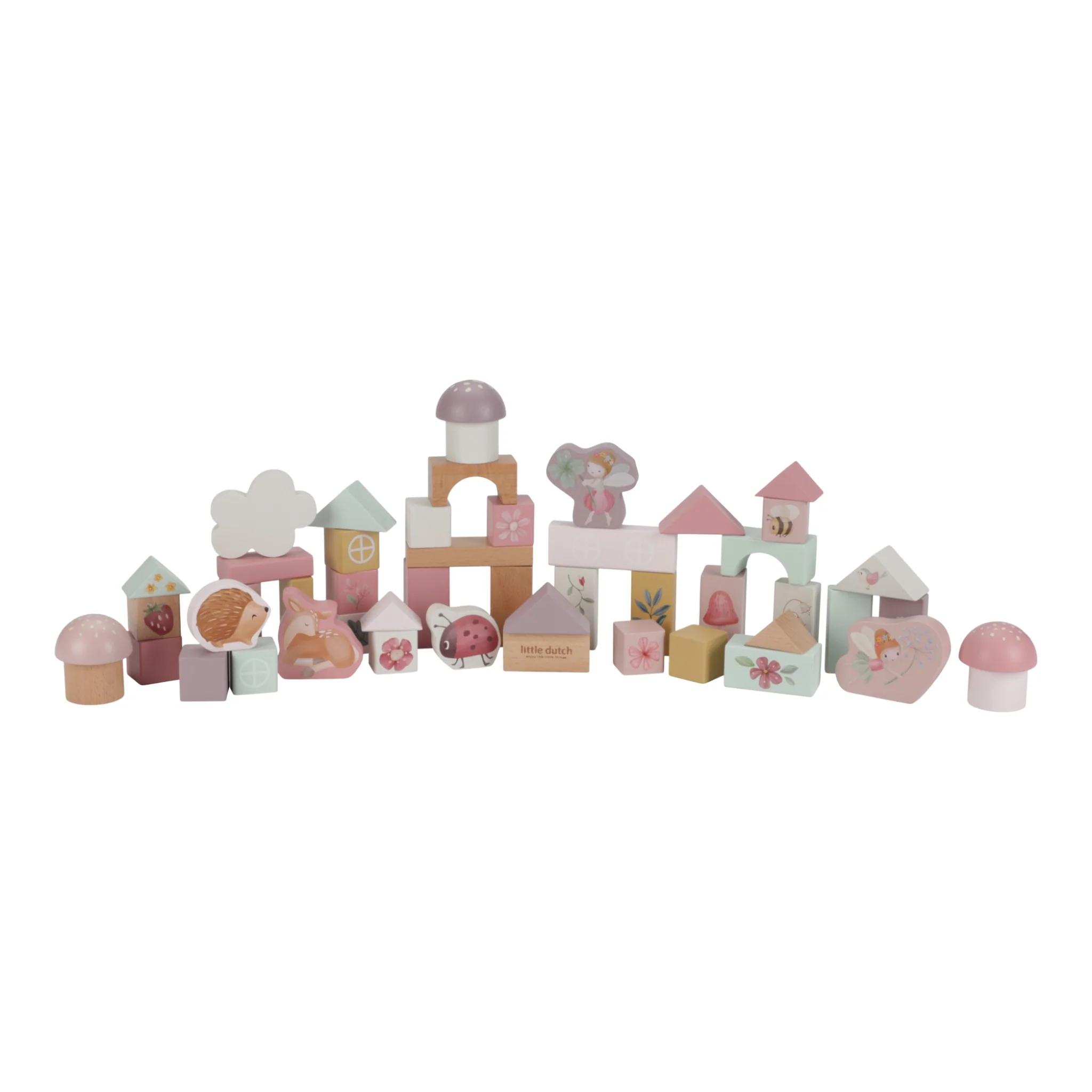 LITTLE DUTCH 3 LITTLE DUTCH. Σετ ξύλινα τουβλάκια Fairy Garden FSC 3