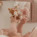 LITTLE DUTCH. Υφασμάτινη κουδουνίστρα ελαφάκι με κρίκο Fairy Garden GRS 9