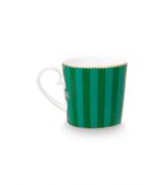 PIP STUDIO ΚΟΥΠΑ Small Love Birds Medallion Stripes Emerald-Green 150ml 7