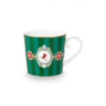 PIP STUDIO ΠΙΑΤΟ Love Birds Stripes Emerald-Green 17cm