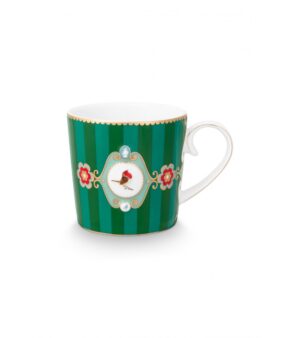 PIP STUDIO ΚΟΥΠΑ Small Love Birds Medallion Stripes Emerald-Green 150ml 4