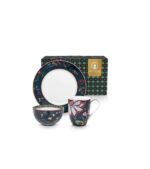 PIP STUDIO Set/3 Breakfast Set Berry Blues 8