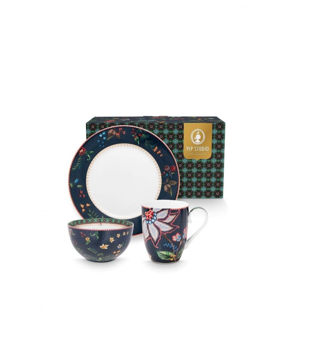 PIP STUDIO 3 PIP STUDIO Set/3 Breakfast Set Berry Blues 3