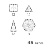 Cleverclixx, Geo Pack Pastel | 45 Pieces 9