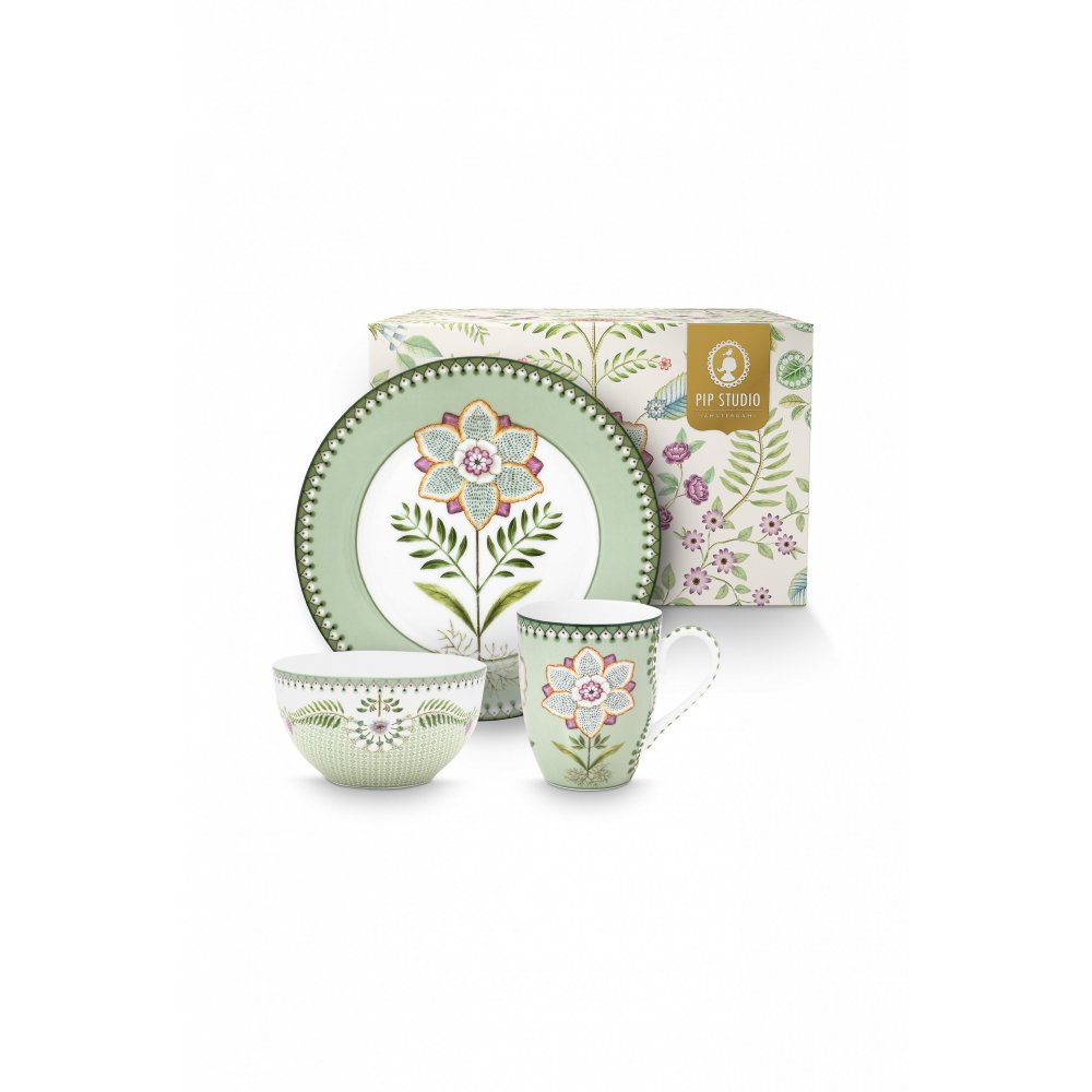 PIP STUDIO 3 PIP STUDIO – ΠΟΡΣΕΛΑΝΙΝΟ ΣΕΤ ΠΡΩΙΝΟΥ LILY & LOTUS GREEN 3