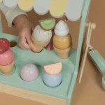 LITTLE DUTCH. Ξύλινο σετ παιχνιδιού παγωτατζίδικο 17