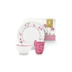 PIP STUDIO Bowl Jolie Dots Gold Pink 18cm