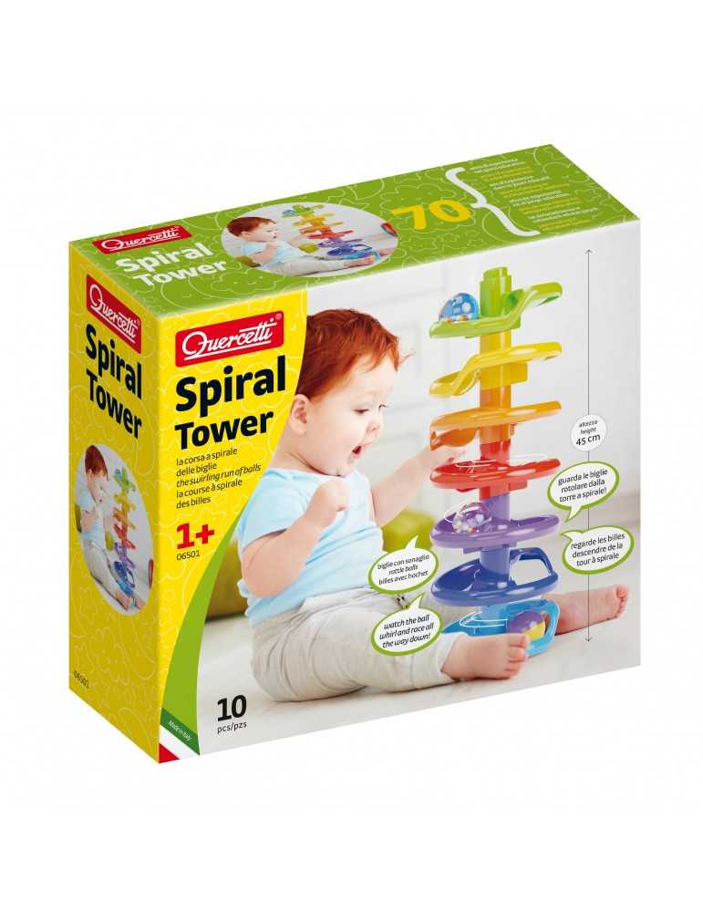 QUERCETTI 7 SPIRAL ΠΥΡΓΟΣ ΜΠΑΛΕΣ STARTER SET 40cm 9pcs 1+ 7