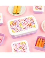 A little lovely company: Δοχείο φαγητού Bento με χωρίσματα Flower garden 9