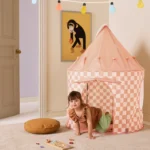 KIDS CONCEPT. Σκηνή παιχνιδιού Star (ροδακινί καρό) 8