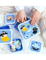 A little lovely company: Σετ 4 δοχεία φαγητού Lunch & Snack Box -Pirates 9
