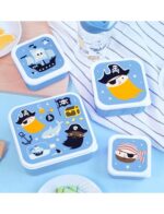 A little lovely company: Σετ 4 δοχεία φαγητού Lunch & Snack Box -Pirates 7
