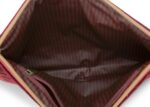 Cosmetic Flat Pouch Large Velvet Quiltey Days Red 11