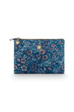 Cosmetic Flat Pouch Charly Medium Quilted Daisy Dreams Blue 7