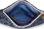Cosmetic Flat Pouch Charly Medium Quilted Daisy Dreams Blue 9